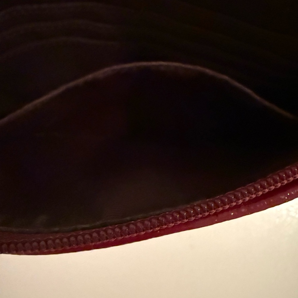 Coach Beige and Burgundy Wristlet - Picture 6 of 8